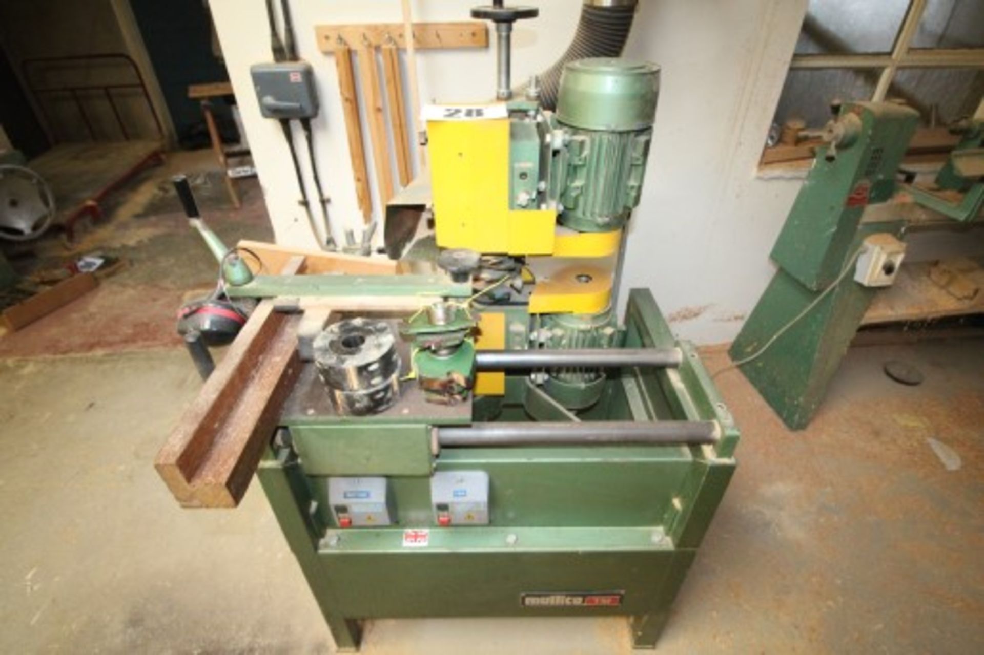 MULTICO MODEL TM3, SERIAL NUMBER: 3614 DOUBLE HEAD TENONING MACHINE COMPLETE WITH FITTED & SPARE