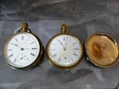 Pair of Waltham pocket watches (one American marked USA) both A/F.