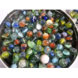 A collection of 19th century and later glass marbles