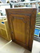 Victorian oak corner cupboard