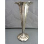 Birmingham hallmarked silver bud vase - makers marks faded. Total approx weight - 174g including