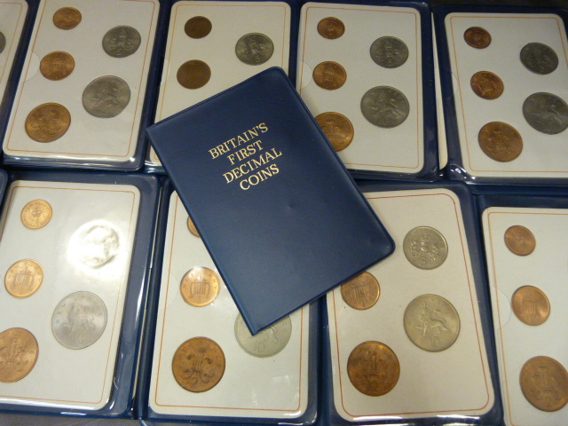13 Sets of Britains First Pre-Decimal coins, all in blue outer cases - Image 2 of 4