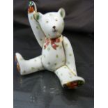 Royal Crown Derby Bear - no box, Red stamp to base 1997