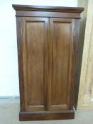 Antique mahogany two door cupboard