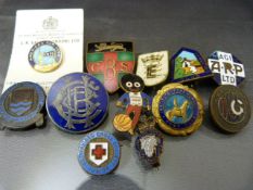 Collection brooches and Lapel enamel badges to include - American Bar Association 1971 by J.R Gaunt,