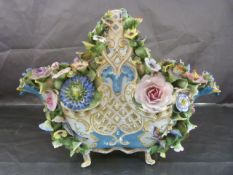 An Attractive Meissen pierced basket. Mark to bottom in underglaze blue for dates 1774-1815.