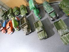 Qty of Dinky Meccano unboxed Military vehicles