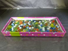 Collection of victorian marbles and others