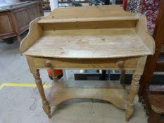 Antique pine washstand