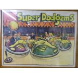 A large poster "Super Dodgems"