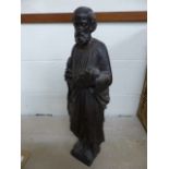 Catholic church wood carving sculpture representing St-Joseph (possibly french and around 18th