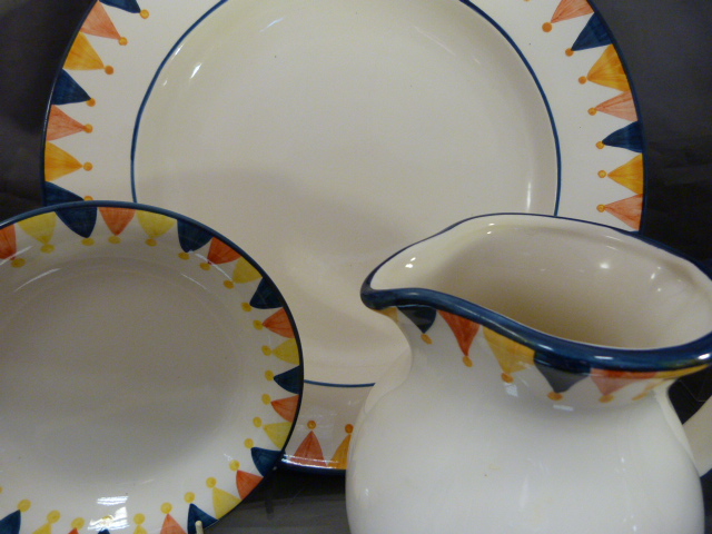 Mulberry China - Retailed at Mulberry in the 'Jester' pattern to include large Charger approx 42. - Image 2 of 5