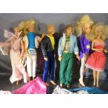 Barbie & Ken - Mattel vintage dolls c.1960's /50's along with a wide selection of Barbie clothes.