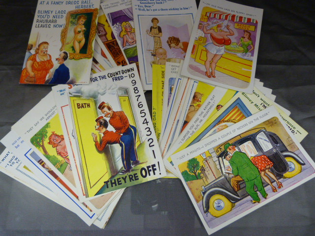 Victorian Seaside Postcards along with various other comical postcards. approx 44 - Image 7 of 12