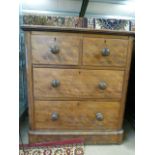 Mahogany Chest of five drawers