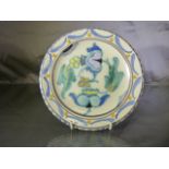 Collard Honiton Side Plate on a white clay. C.1930's the plate is handpainted and decorated in the