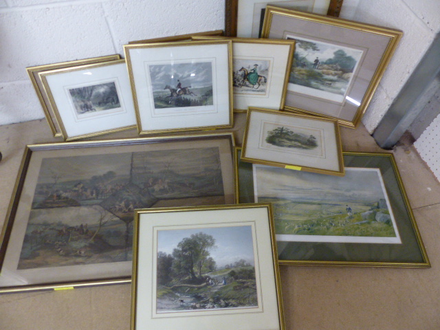 Large Collection of Shooting and Hunting Etchings and Engravings to include works by (After) C H - Image 9 of 16