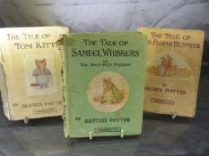 Three Childrens Beatrix Potter Books. To Include one First Edition (The Tale of The Flopsy bunnies).