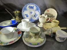 Collection of collector Eggcups to include Shelley, Spode and Torquay Ware etc