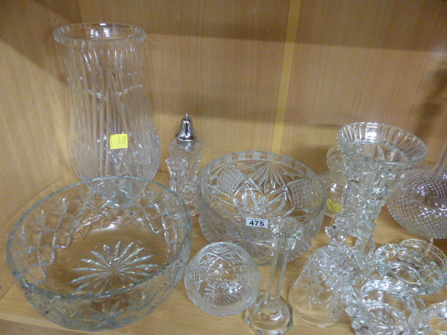 Large collection of cut glass items - Image 3 of 6