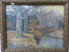 J. S. Harrison. Oil of a Woodland scene Signed in lower right. Artist from Liverpool and picture