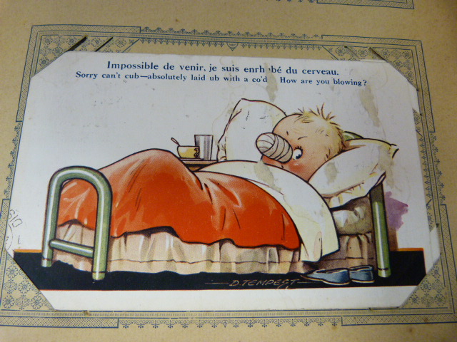 Vintage Postcard album containing mainly Victorian Postcards. To include Comical, and some of - Image 7 of 22