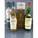 The Glenlivet Single Malt Scotch Whisky 12 years old in original leather presentation case along