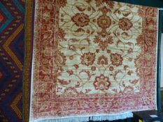 Beige ground Ziegler Rug 1.9 x 1.4