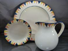 Mulberry China - Retailed at Mulberry in the 'Jester' pattern to include large Charger approx 42.