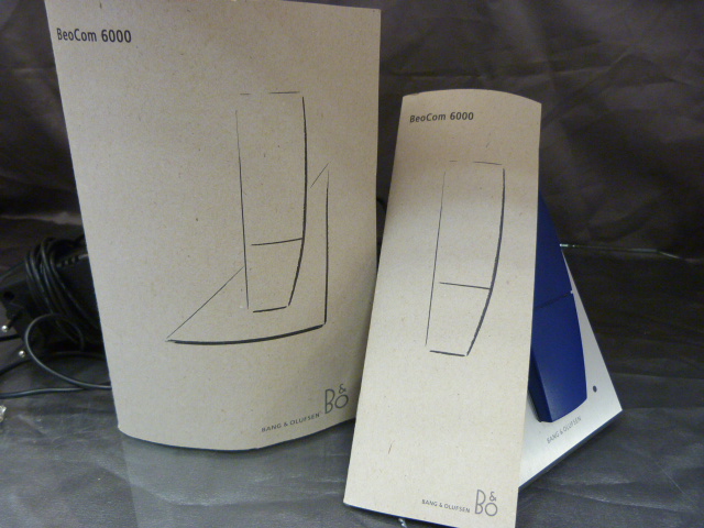 A Bang and Olufsen cordless phone of Geometric form. With original manual. - Image 8 of 8