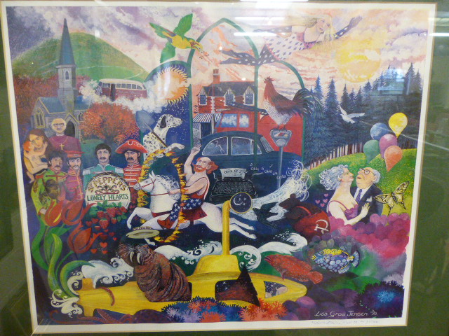 Lisa Graa Jensen' - 'In My Life' Ltd edition print 192/1000 with over 30 songs from the Beatles - Image 2 of 3