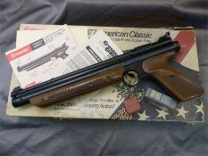 Crossman 1377 American Classic boxed pistol. .177 with pump action.