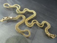 14ct Indian Gold Necklace and Bracelet set, rope chain design with lobster claw clasp. Necklace