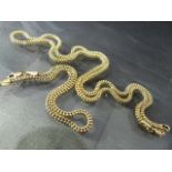 14ct Indian Gold Necklace and Bracelet set, rope chain design with lobster claw clasp. Necklace