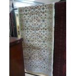 Beige ground runner with all over design 283 x 82