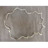 CONTEMPORARY ‘Sterling’ Necklace by PJ. The approx: 28” long necklace is made up of 12 approx: 3.