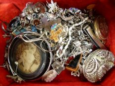 Collection of some scrap Silver costume jewellery approx weighing 371.5g