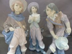 Three Lladro musketeers - Lladro 6119, Lladro 6120, Lladro 6118