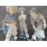 Three Lladro musketeers - Lladro 6119, Lladro 6120, Lladro 6118