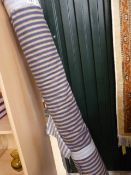 35.8m of Blue Sanderson 100% cotton striped fabric