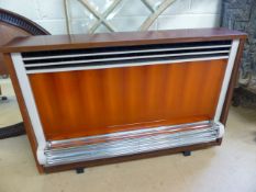 Mid Century electric fire place with backlighting