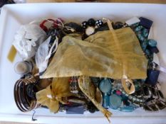 Large colleciton of costume jewellery (Mostly bead necklaces and nearly all complete) to include a