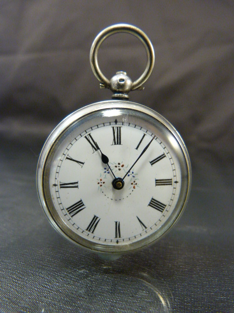 Three working silver pocket watches (2 of which the backs won't open). 1 hallmarked 800. Total - Image 3 of 20