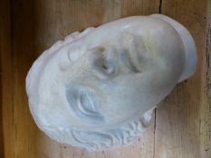 Plaster bust of a man