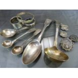 Collection of various hallmarked Silver items to include bangles, spoons etc Approx. weight 197.2g