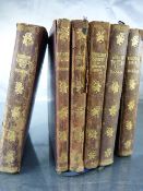 Collection of six Charles Dickens books to include Martin Chuzzlewit, Oliver Twist, Old Curiosity