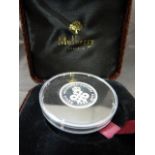 Mulberry Collectables - Rare - Mulberry silver coin commemorating 25 years of opening from 1971 in