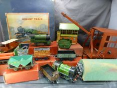 Selection of Hornby Vintage railway 0 Gauge items. - Boxed Hornby train set which includes LNER