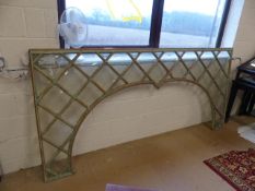 Orangerie Screen Arch with Diamond glass design. Possibly once placed above the doors of an
