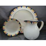 Mulberry China - Retailed at Mulberry in the 'Jester' pattern to include large Charger approx 42.